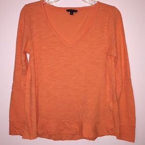 Banana Republic orange cotton swing shirt